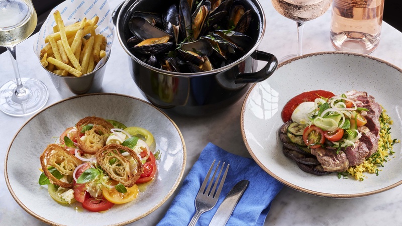 6 course meal at bistrot pierre