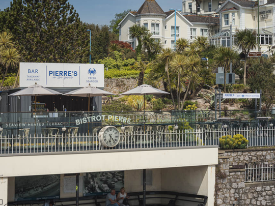 Pierre's on the Perch - Torquays new seafront bar at Bistrot Pierre
