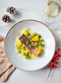 Champagne Beurre Blanc Salmon