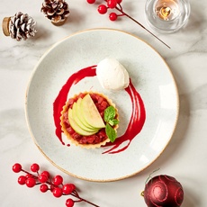 Warm Plum and Apple Tart